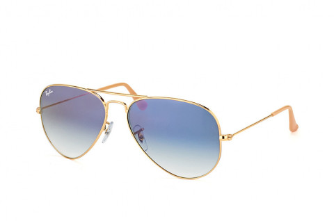 Kính Rayban Aviator Rb3025-001/3F(58) Gọng Vàng Tròng Xanh Chuyển Màu