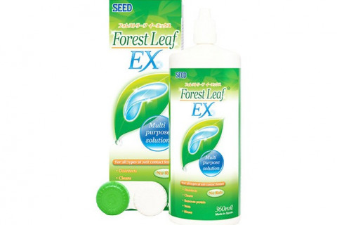 kinh-ap-trong Kính áp tròng Nước ngâm lens SEED Forest Leaf EX 100ml