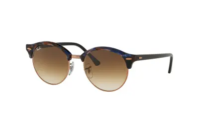 RayBan Clubmaster Round RB4246F-1256/51(53) nâu trà chuyển màu