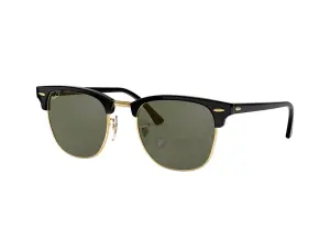 RayBan Clubmaster RB3016F-901/58 size 55 tròng xanh polarized