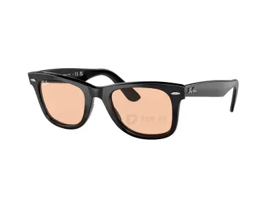 RayBan Wayfarer RB2140F-601/4B(52) tròng đỏ nhạt đỏ hồng