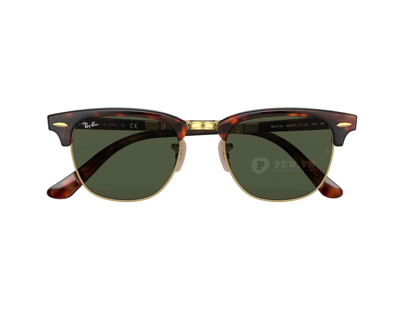 Ray-Ban Clubmaster Folding RB2176F-990/31(51)