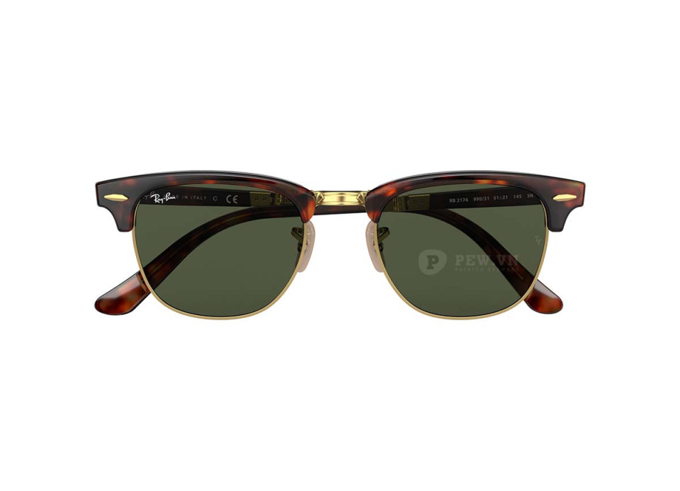 Ray-Ban Clubmaster Folding RB2176F-990/31(51)