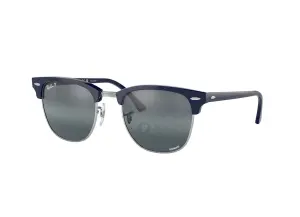 RayBan Clubmaster RB3016F-1366/G6(55) chromance xám