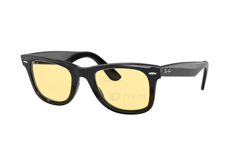 RayBan Wayfarer RB2140F-901/R6(52) tròng vàng sáng đi đêm