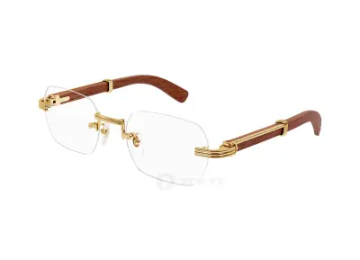Cartier CT0377O 002 Première de Cartier Gọng Gỗ giáng hương