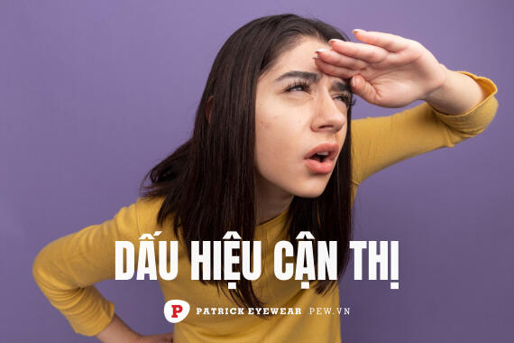 nheo mắt cận thị