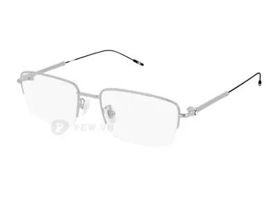 Gọng kính Montblanc MB0305O 002 (51) nửa gọng bạc