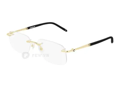 Gọng kính Montblanc MB0071O 001 (56) bắt ốc biểu tượng