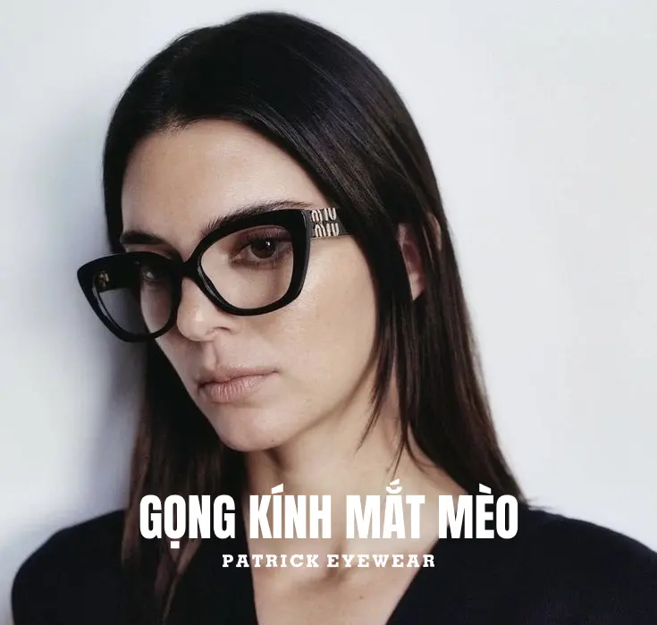 gọng kính mắt mèo hàng hiệu Authentic gọng kính mắt mèo MIU MIU