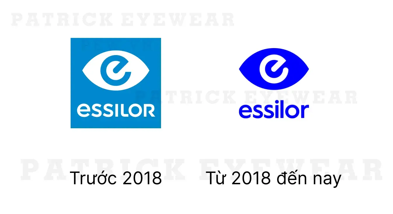 Các phiên bản logo tròng Essilor