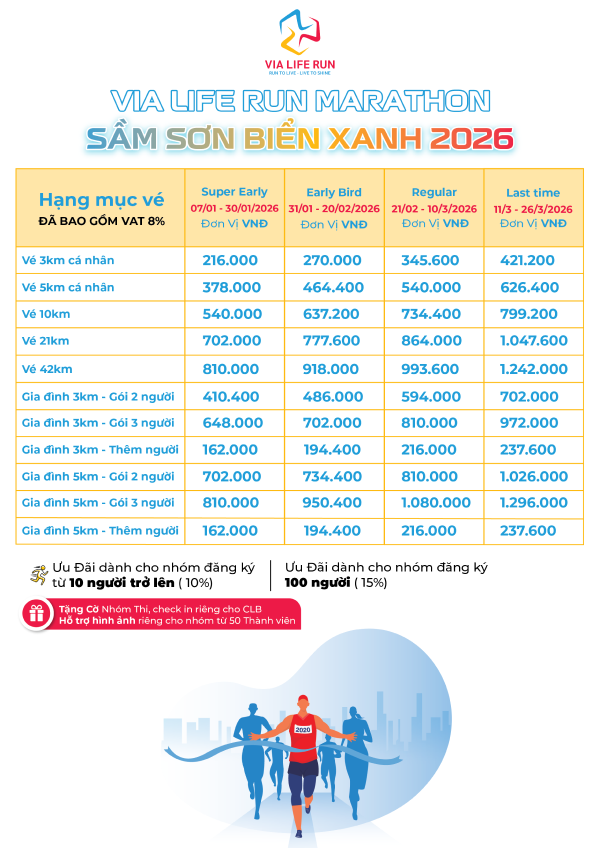 giải chạy Via Life 2026