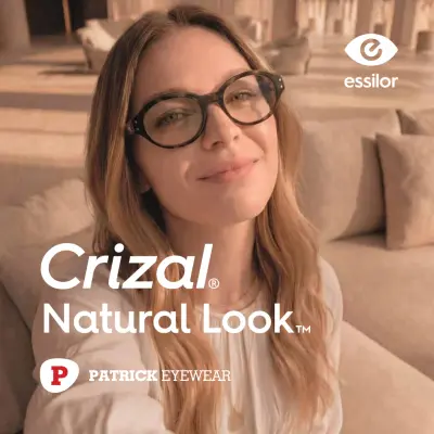 Tròng kính Essilor Crizal Natural Look BlueUV Capture 1.56