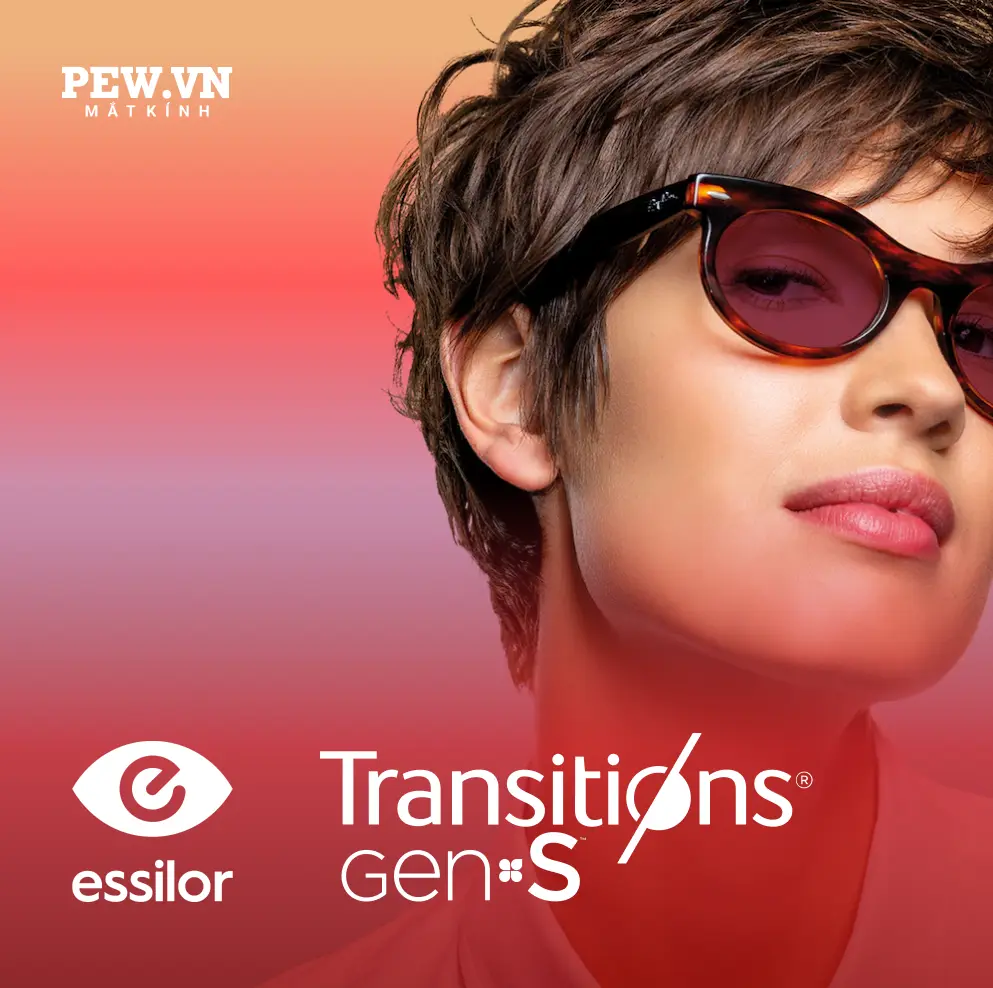 Tròng kính Essilor Crizal Transitions Gen S 1.56